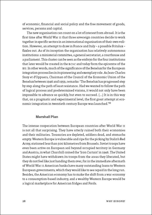 Book cover of Why Europe? An Integration History From A(denauer) to Z(elenskyy). Published by Lannoo Publishers.