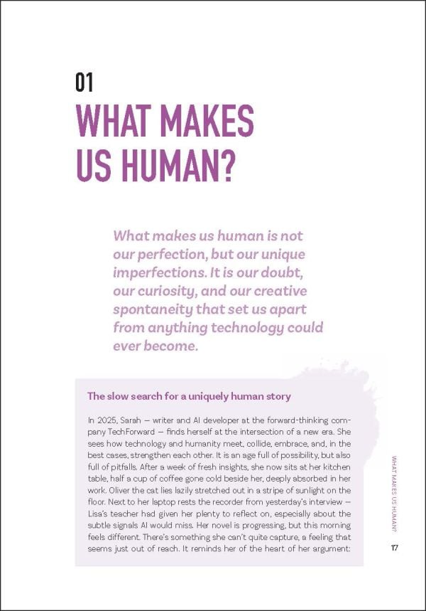 Book cover of The Rediscovery of Humanity: Can technology make us more creative, empathic and wise? Published by Lannoo Publishers.
