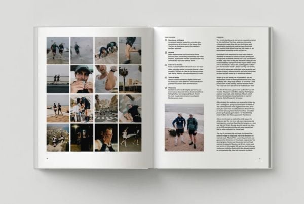 Book cover of Follow the Coast – from Gibraltar to Monaco: The Mediterranean Coast; featuring a scenic coastal view of rugged cliffs and calm waters. Published by Lannoo Publishers.
