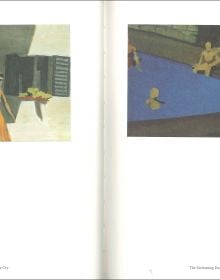 Book cover of Luc Tuymans: Catalogue Budapest and Warsaw, featuring an oil painting title 'Dusk', 2004, of high-rise buildings under blue sky. Published by Hopper&Fuchs.