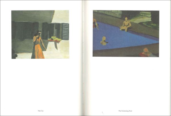 Book cover of Luc Tuymans: Catalogue Budapest and Warsaw, featuring an oil painting title 'Dusk', 2004, of high-rise buildings under blue sky. Published by Hopper&Fuchs.