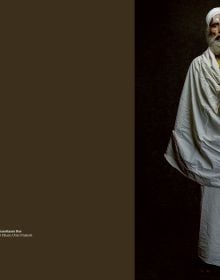Book cover of Sâdhus: Denis Rouvre, with a male figure in robes and a saffron turban. Published by Hopper&Fuchs.