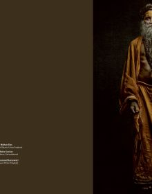 Book cover of Sâdhus: Denis Rouvre, with a male figure in robes and a saffron turban. Published by Hopper&Fuchs.