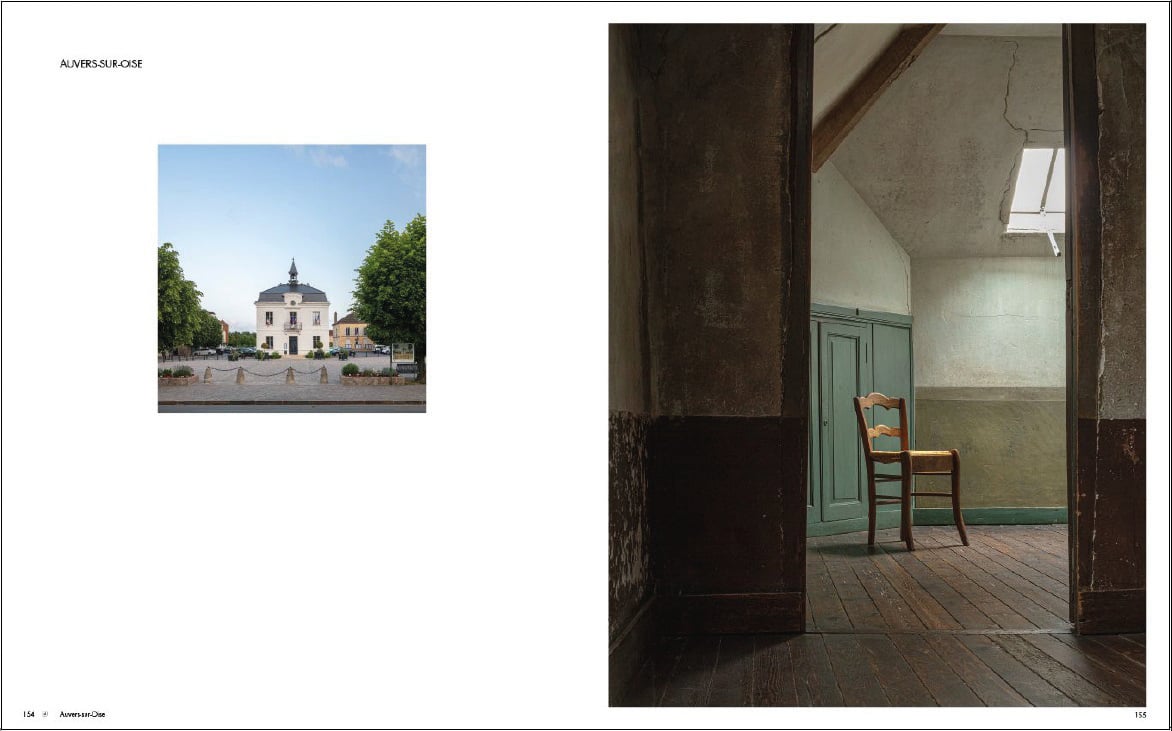 Stone church, Église Notre-Dame d'Auvers-sur-Oise, on blue cover, VINCENT WAS HERE in white font below.