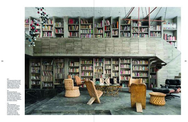 Interior dining space, landscape mural on wall, industrial silver flue in corner, on cover of 'Living in the City, Urban Interiors and Portraits', by Lannoo Publishers.