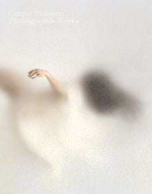 Book cover of Casper Faassen, with a ballet dancer falling backwards behind a transparent cracked craquelure layer. Published by Lannoo Publishers.