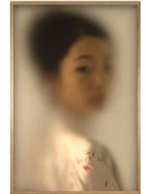 Book cover of Casper Faassen, with a ballet dancer falling backwards behind a transparent cracked craquelure layer. Published by Lannoo Publishers.