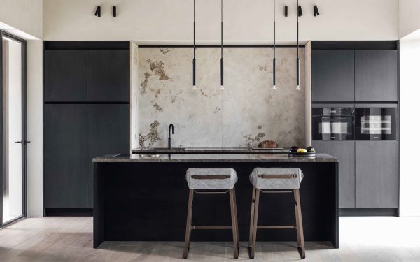 Beige shapes on cover of '40 by Studio Piet Boon', by Lannoo Publishers.