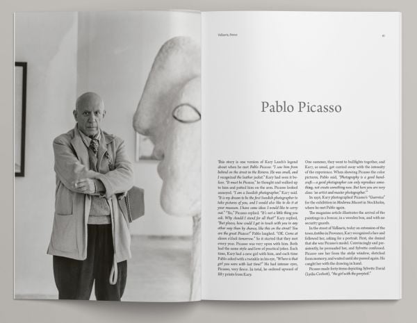 Surrealist painter Salvador Dali mid shout or laugh with mouth and eyes wide open, on cover of 'Kary H. Lasch The Golden Years', by Booxencounters.