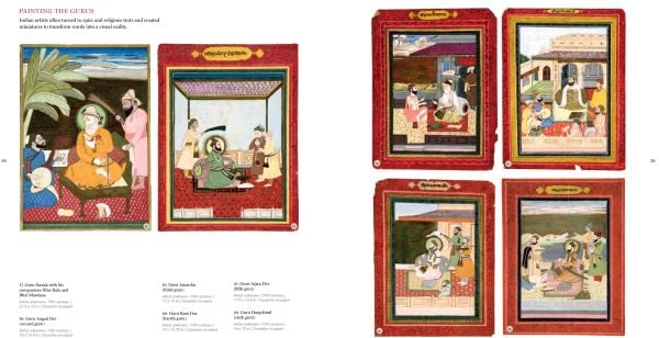 Book cover of Splendors of Punjab Heritage: Art from the Khanuja Family Collection, with The Singh Twins, The Golden Temple, Dukh Bhanjani Beri. Published by Roli Books.
