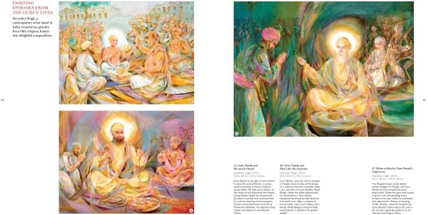 Book cover of Splendors of Punjab Heritage: Art from the Khanuja Family Collection, with The Singh Twins, The Golden Temple, Dukh Bhanjani Beri. Published by Roli Books.