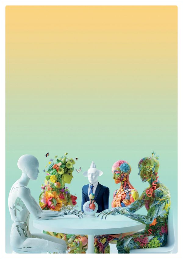 Book cover of Stefaan Vandist's Provotyping: Develop and Realise Sustainable Future Visions, with a futuristic city. Published by Lannoo Publishers.