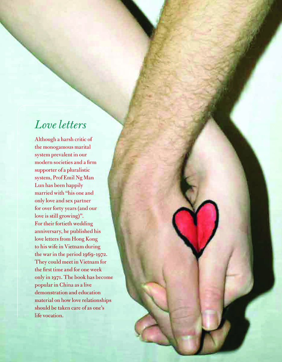 White cover with red font on 'The World Book of Love', by Lannoo Publishers.