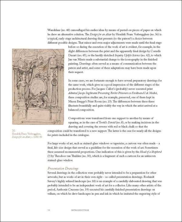 Old master drawing of lions feasting on naked figures, on cover of 'European Old Master Drawings, From the Bruges Print Room', by Lannoo Publishers.