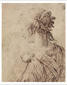 Old master drawing of lions feasting on naked figures, on cover of 'European Old Master Drawings, From the Bruges Print Room', by Lannoo Publishers.