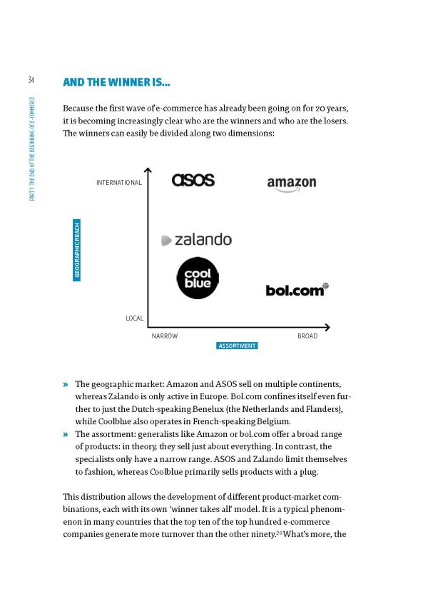 Book cover of Optichannel Retail. Beyond the Digital Hysteria, with a hand holding a blue shopping bag. Published by Lannoo Publishers.