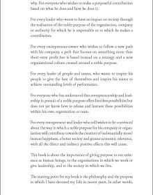 Blue globe on blue banner, repeated blue floral print border, on cover of 'The Book of Noble Purpose'; by Lannoo Publishers.