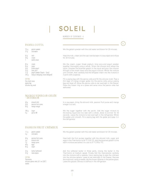 Gold circle painted on white cover of 'Dessert, by Lannoo Publishers.