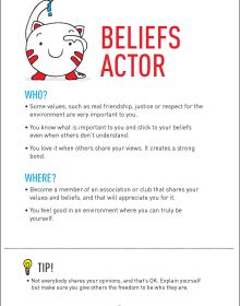 Three white cartoon cats in competitive action, on cream cover, on 'Go With Your Talent, Card Set for Young Talent', by Lannoo Publishers.