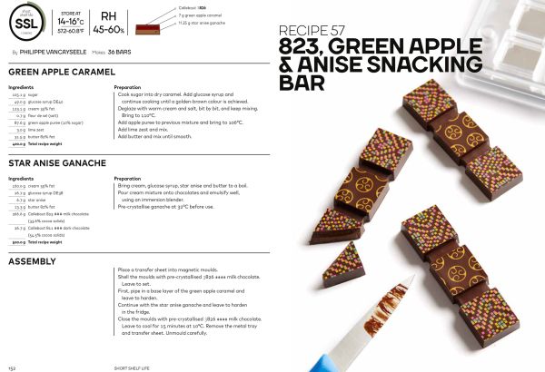 Book cover of 'The Chocolatier’s Kitchen, recipe book'. Published by Lannoo Publishers.