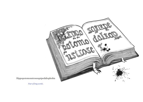 Book cover of 'Fearless, an illustrated list of phobias'. Published by Lannoo Publishers.