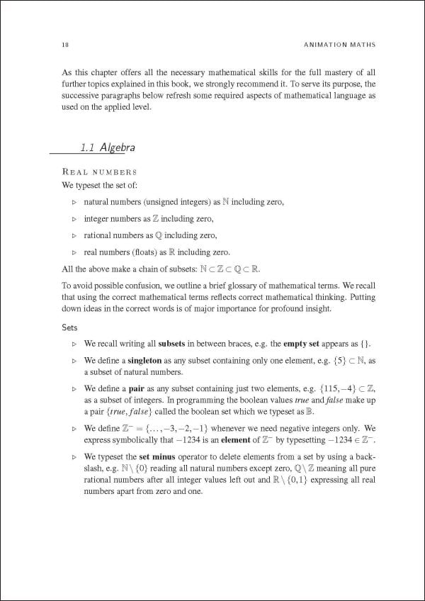 Book cover of Animation Maths. Published by Lannoo Publishers.