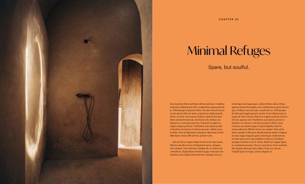 Green forest through large red paned window, on cover of 'How To Get Away, Cabins, cottages, hideouts and the design of retreat', by Lannoo Publishers.