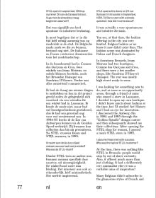 Torso of model in white shirt and trousers with large horseshoe around neck, on cover of 'Brussels Touch', by Lannoo Publishers.