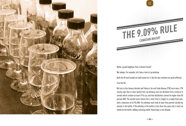 Rich brown cover of 'The Whisky Book, Everything you didn’t know about the water of life', by Lannoo Publishers.