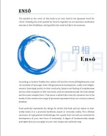 Blue dry brush painted circle, on orange cover of 'Everyone can Lead, Personal Leadership in Organizations', by Lannoo Publishers.