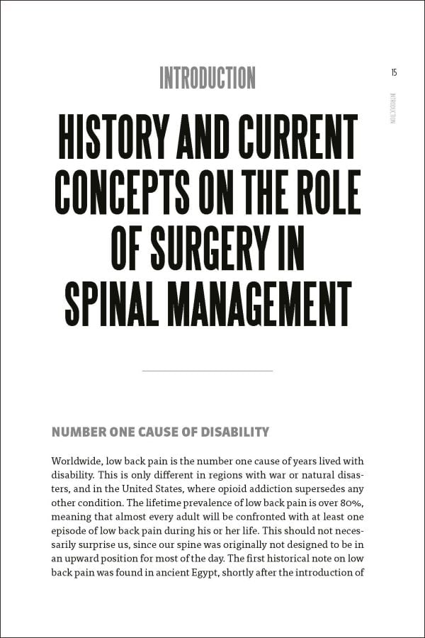 Book cover of Spine Surgery for Physiotherapists, featuring a vertebral spine model. Published by Lannoo Publishers.