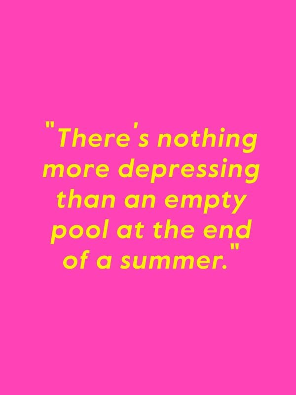 Book cover of Eli Rezkallah, Life in Plastik, with a model in pink tunic and hat, standing behind shelves of pink plastic product bottles. Published by Lannoo Publishers.