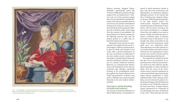 Book cover of Maria Sibylla Merian, Changing the Nature of Art and Science, featuring a botanical illustration of caterpillar crawling on yellow fruit. Published by Lannoo Publishers.