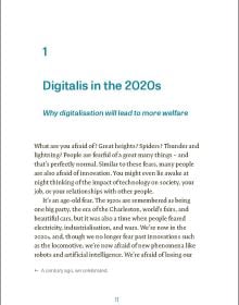 Book cover of Homo Digitalis, How digitalisation is making us more human, with an aerial view of large group of people forming human outline. Published by Lannoo Publishers.
