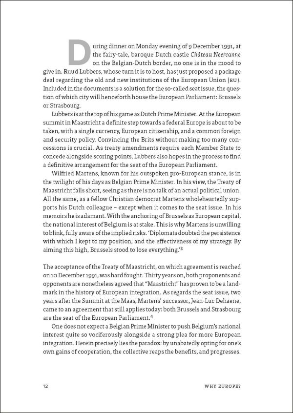 Book cover of Why Europe?, An Integration History From A(denauer) to Z(elenskyy). Published by Lannoo Publishers.