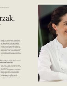 Book cover of Signature Dishes. 50 Chefs Share Their Secret Recipe, with a plate of parsnip crisp with apple-parsnip mousse and apple caramel. Published by Lannoo Publishers.