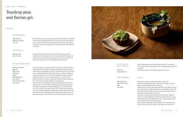 Book cover of Signature Dishes. 50 Chefs Share Their Secret Recipe, with a plate of parsnip crisp with apple-parsnip mousse and apple caramel. Published by Lannoo Publishers.