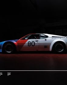 Book cover of Supercars, with a Red Lamborghini Countach in dark warehouse. Published by Lannoo Publishers.