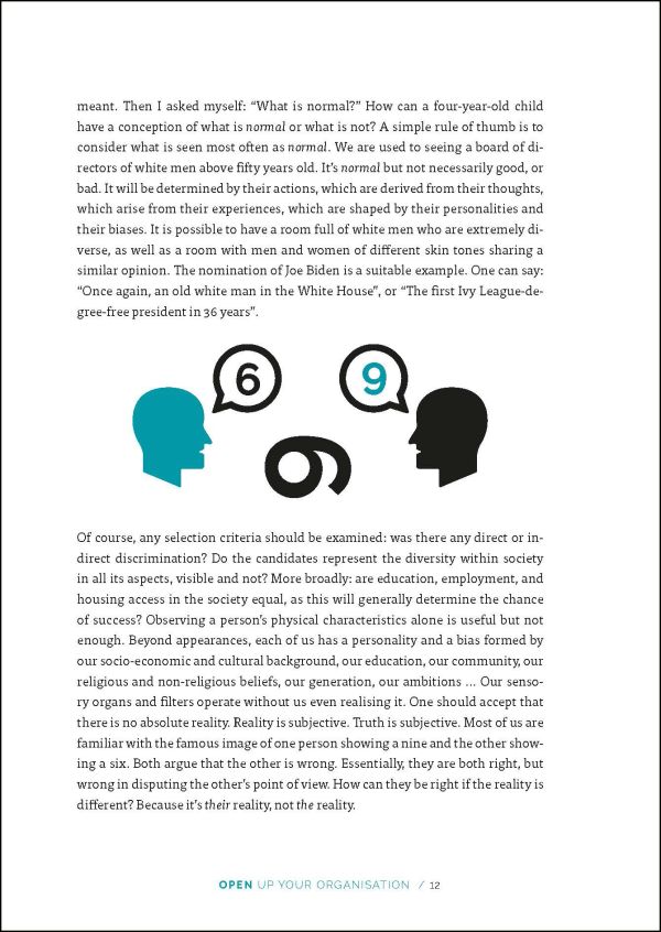 Book cover of Open up Your Organisation, Fully Embrace Diversity with Profiles Inclusiveness, with a tree made of hands. Published by Lannoo Publishers.