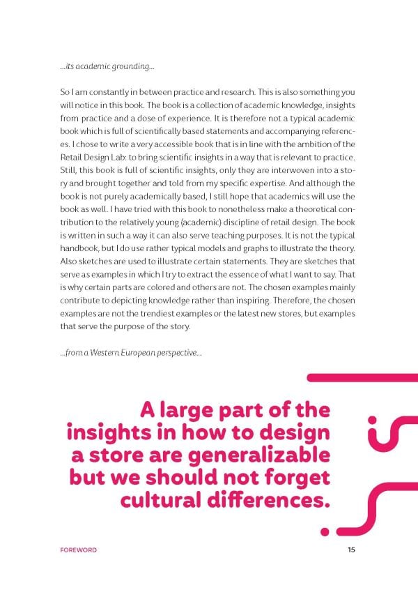 White cover of 'The Big Book of Retail Design, Everything You Need to Know About Designing a Store'. Published by Lannoo Publishers.