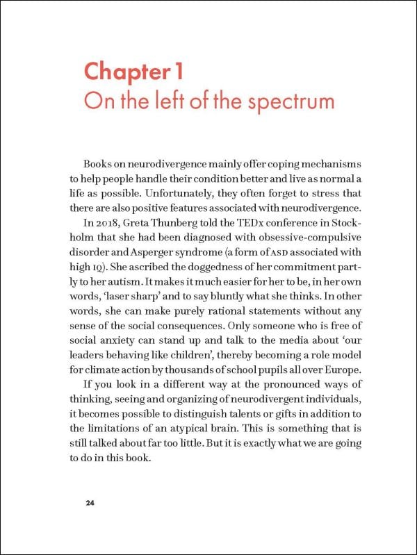 Book cover of 'Great Minds Think Unalike, The Benefits of ADHD, Autism, Dyslexia and OCD'. Published by Lannoo Publishers.