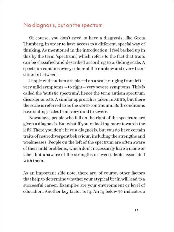 Book cover of 'Great Minds Think Unalike, The Benefits of ADHD, Autism, Dyslexia and OCD'. Published by Lannoo Publishers.