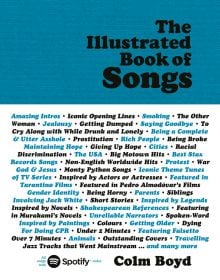 List of song titles on white cover of 'The Illustrated Book of Songs', by Luster Publishing.