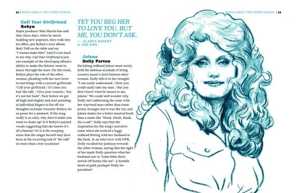 List of song titles on white cover of 'The Illustrated Book of Songs', by Luster Publishing.