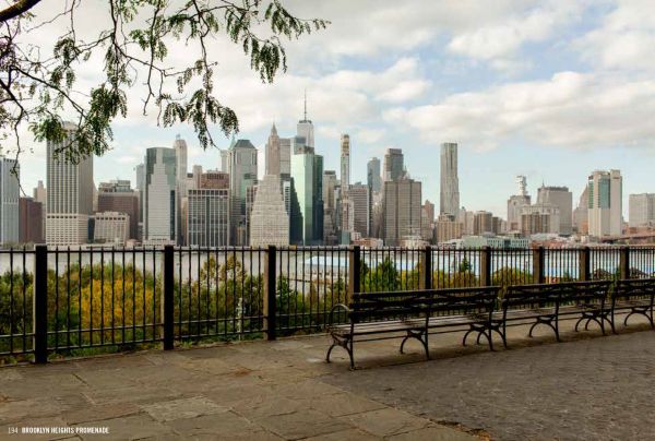 Book cover of Hidden Brooklyn, featuring Nathan's famous food place on corner of street in Brooklyn. Published by Luster Publishing.