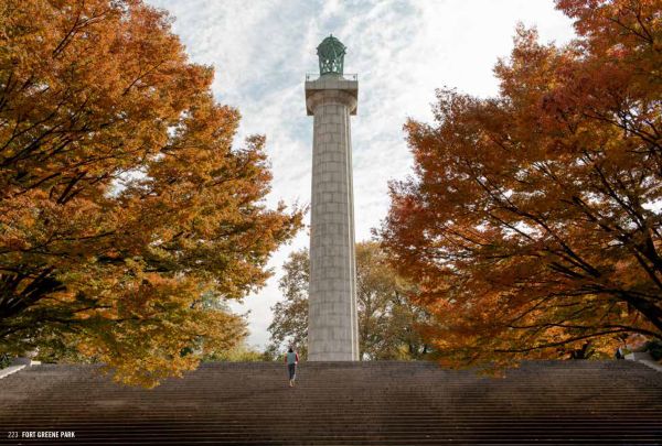 Book cover of Hidden Brooklyn, featuring Nathan's famous food place on corner of street in Brooklyn. Published by Luster Publishing.
