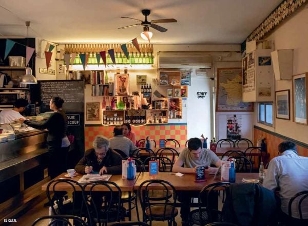 Book cover of The 500 Hidden Secrets of Barcelona, with an interior of concert hall of the Palau de la Música Catalana. Published by Luster Publishing.