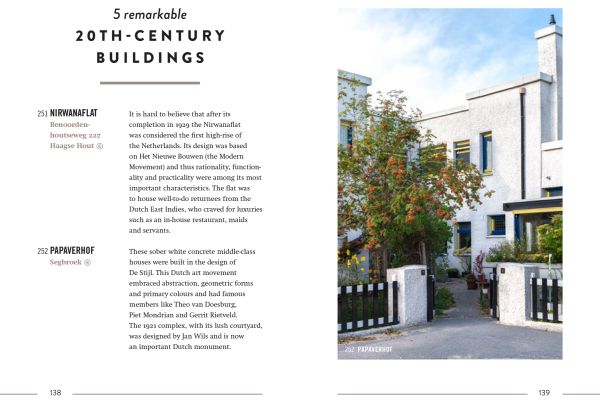 Book cover of The 500 Hidden Secrets of The Hague, with a figure walking down stairwell. Published by Luster Publishing.