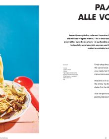 Book cover of Camper Food & Stories - Italy, with a food van selling fresh Italian produce by the roadside. Published by Luster Publishing.