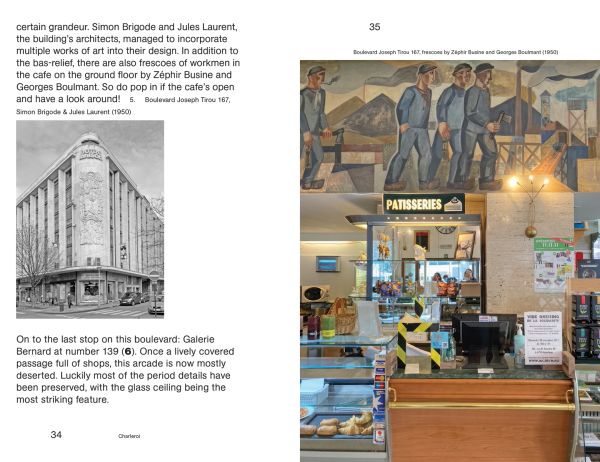 Red cover of Gerlin Heestermans', Tourist Modernist/Toerist Modernist, Walking Along Modernist Architecture in Belgium. Published by Luster Publishing.